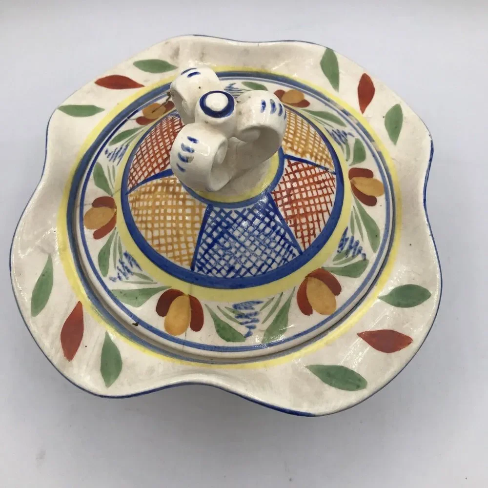 Japan Floral divided Bowl With Lid, Made in Japan‎